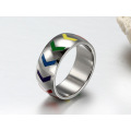 Beautiful New Image Gay Engagement Color Stainless Steel Ring